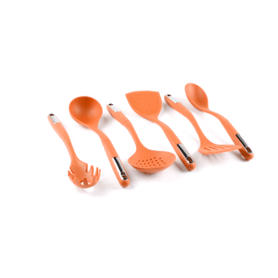 Met Lux Orange Silicone Cooking Utensil Set - 6-Piece - 1 count box