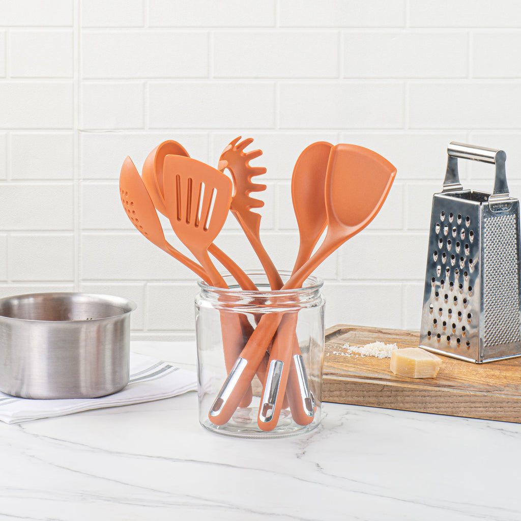 Met Lux Orange Silicone Cooking Utensil Set - 6-Piece - 1 count box
