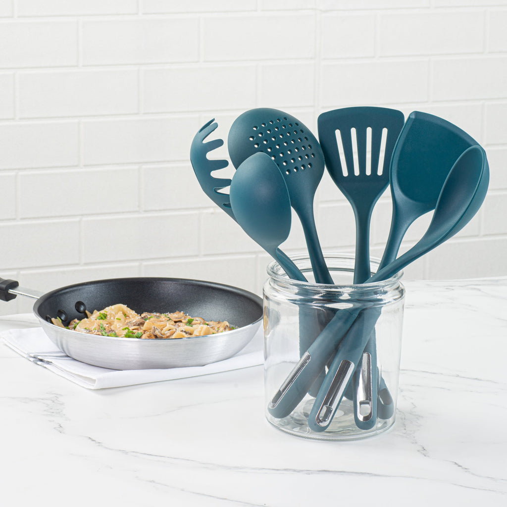Met Lux Teal Silicone Cooking Utensil Set - 6-Piece - 1 count box
