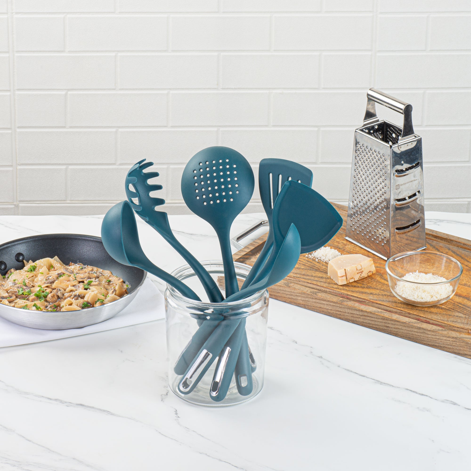 Met Lux Teal Silicone Cooking Utensil Set - 6-Piece - 1 count box