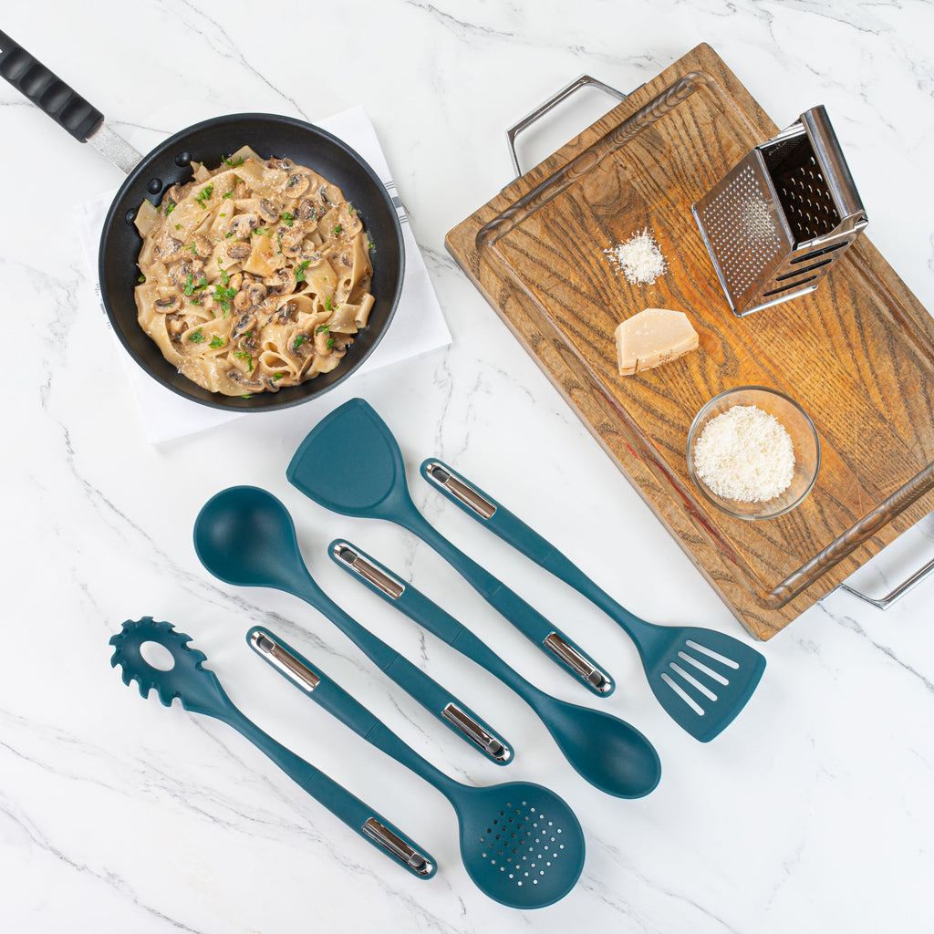 Met Lux Teal Silicone Cooking Utensil Set - 6-Piece - 10 count box