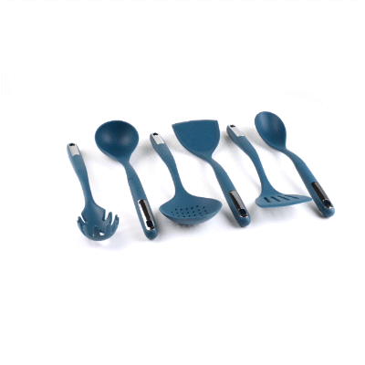 Met Lux Teal Silicone Cooking Utensil Set - 6-Piece - 10 count box