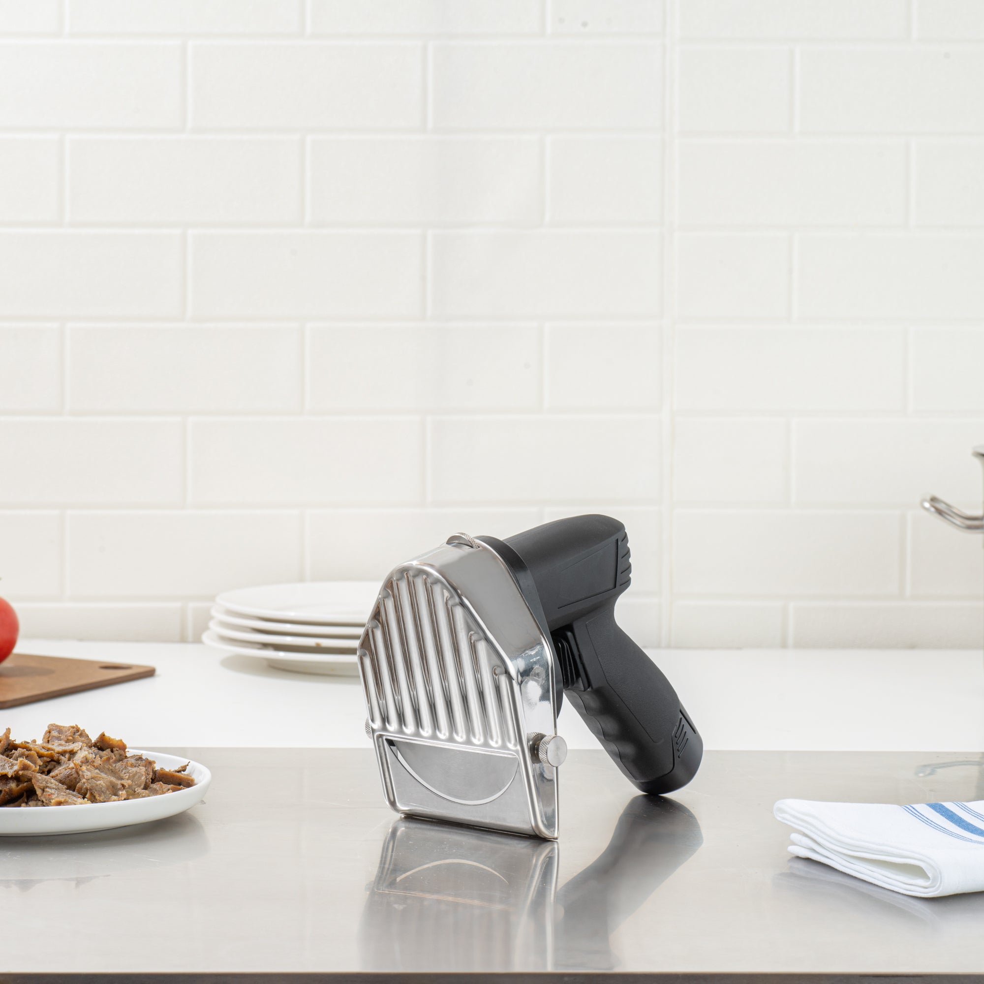 Hi Tek Cordless Kebab Slicer / Gyro Cutter - 80W, 110V/240V - 1 count box