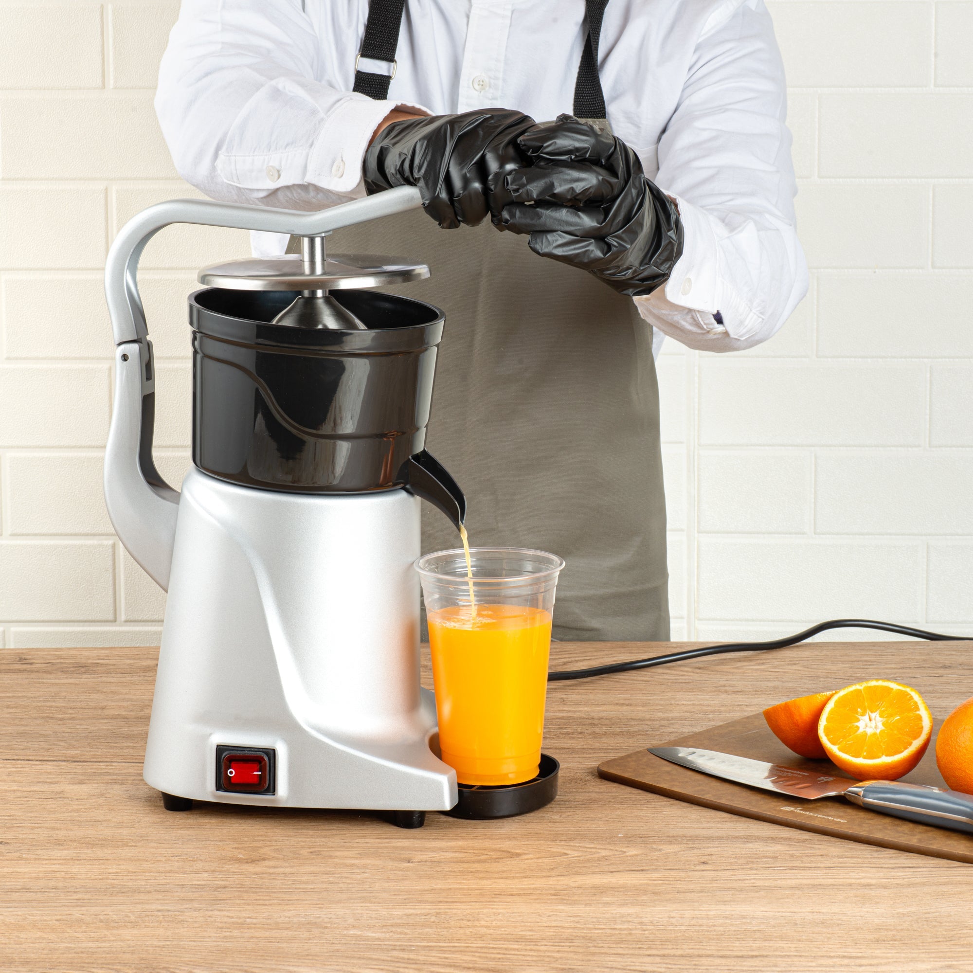 Hi Tek Commercial Electric Citrus Juicer - 250W, 1500 RPM - 1 count box