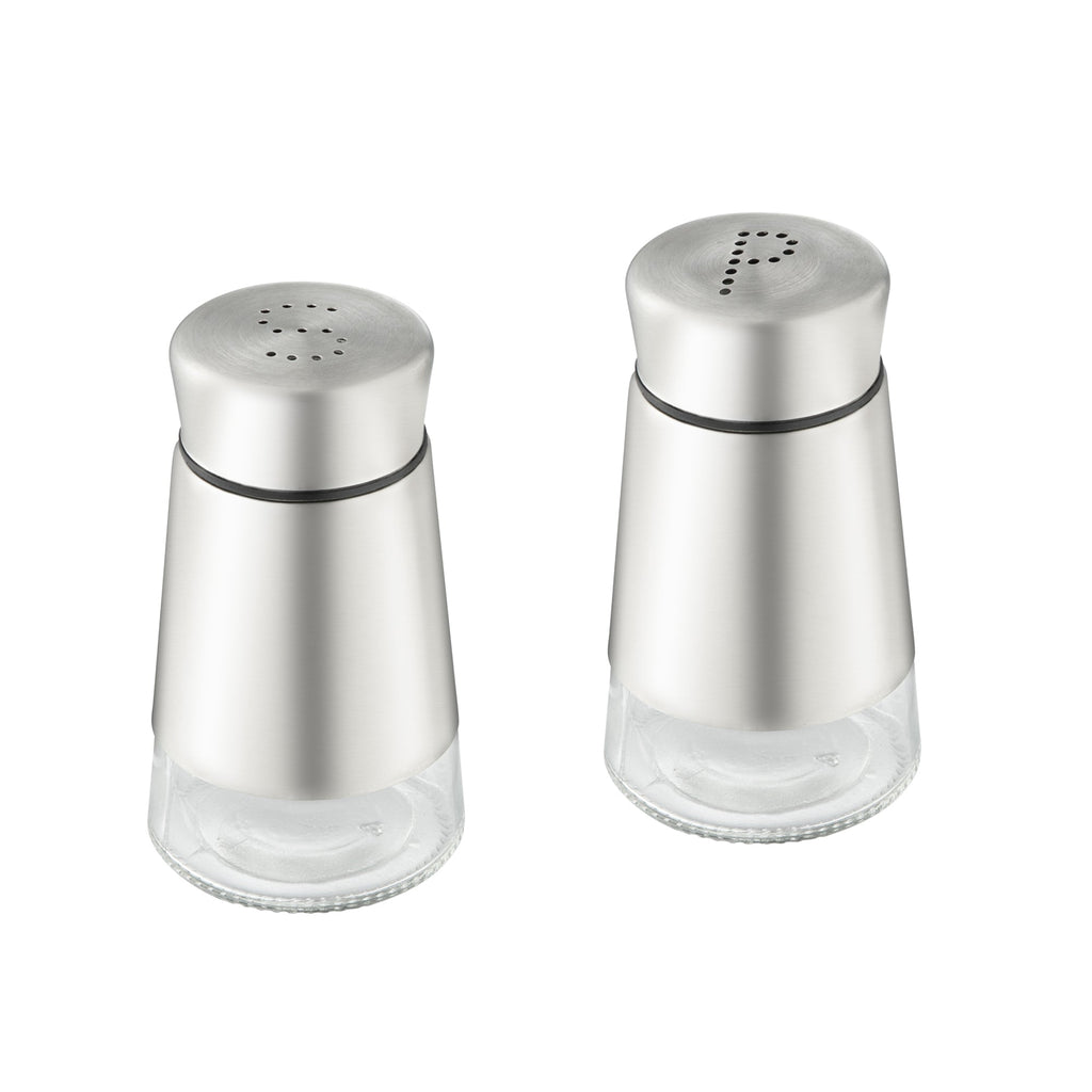 Met Lux 2 oz Stainless Steel Salt and Pepper Shaker Set - 1 count box