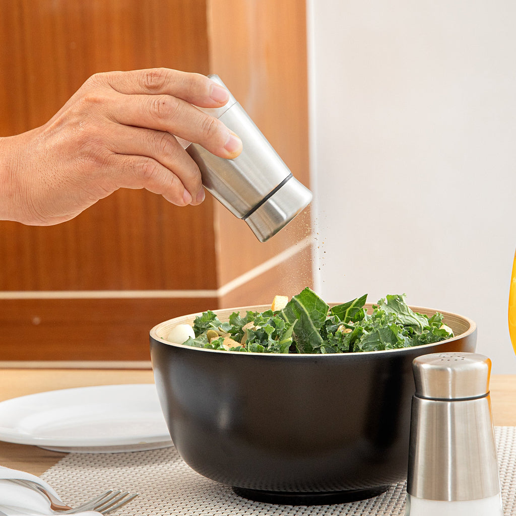 Met Lux 2 oz Stainless Steel Salt and Pepper Shaker Set - 1 count box