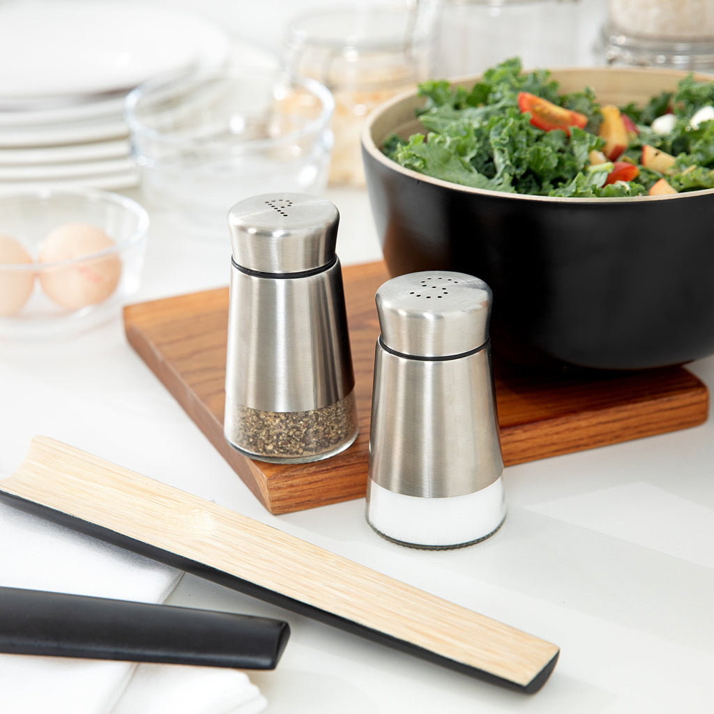 Met Lux 2 oz Stainless Steel Salt and Pepper Shaker Set - 1 count box