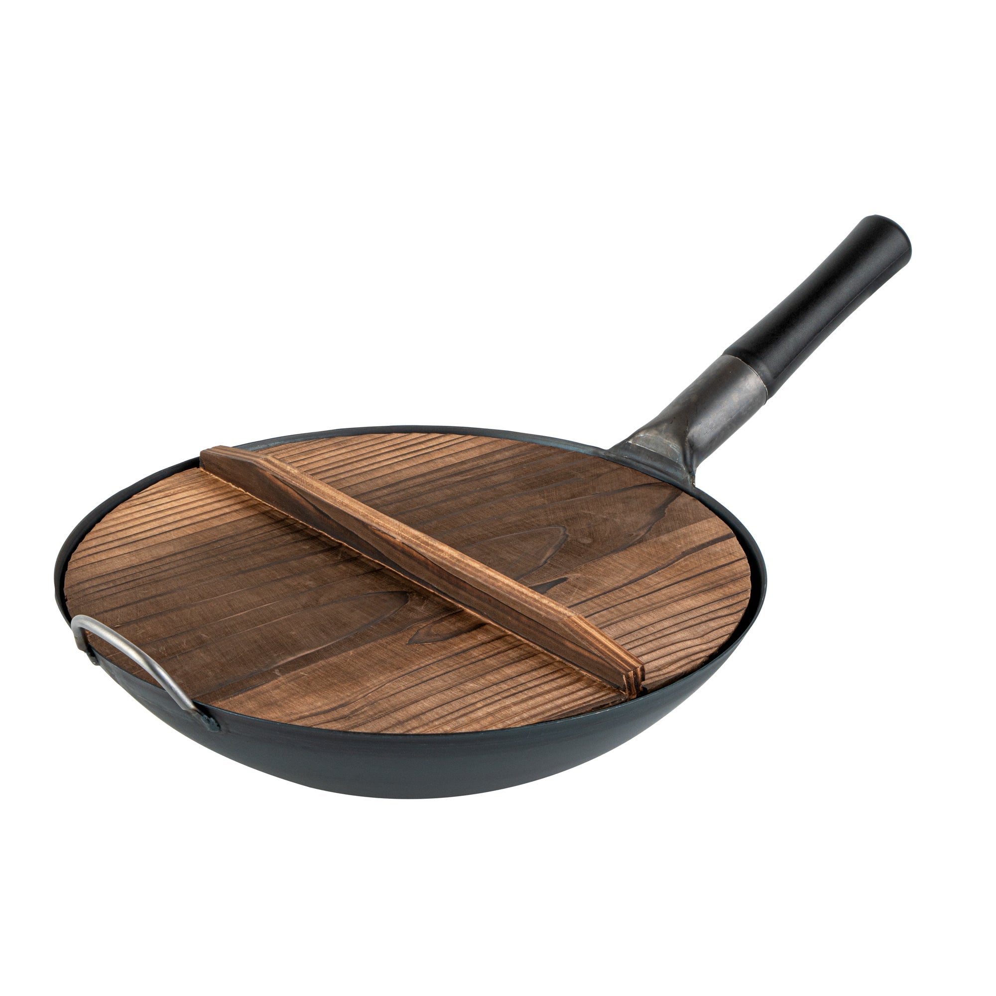 Motomori 14" Handmade Lightweight Wood Wok Lid - 10 count box
