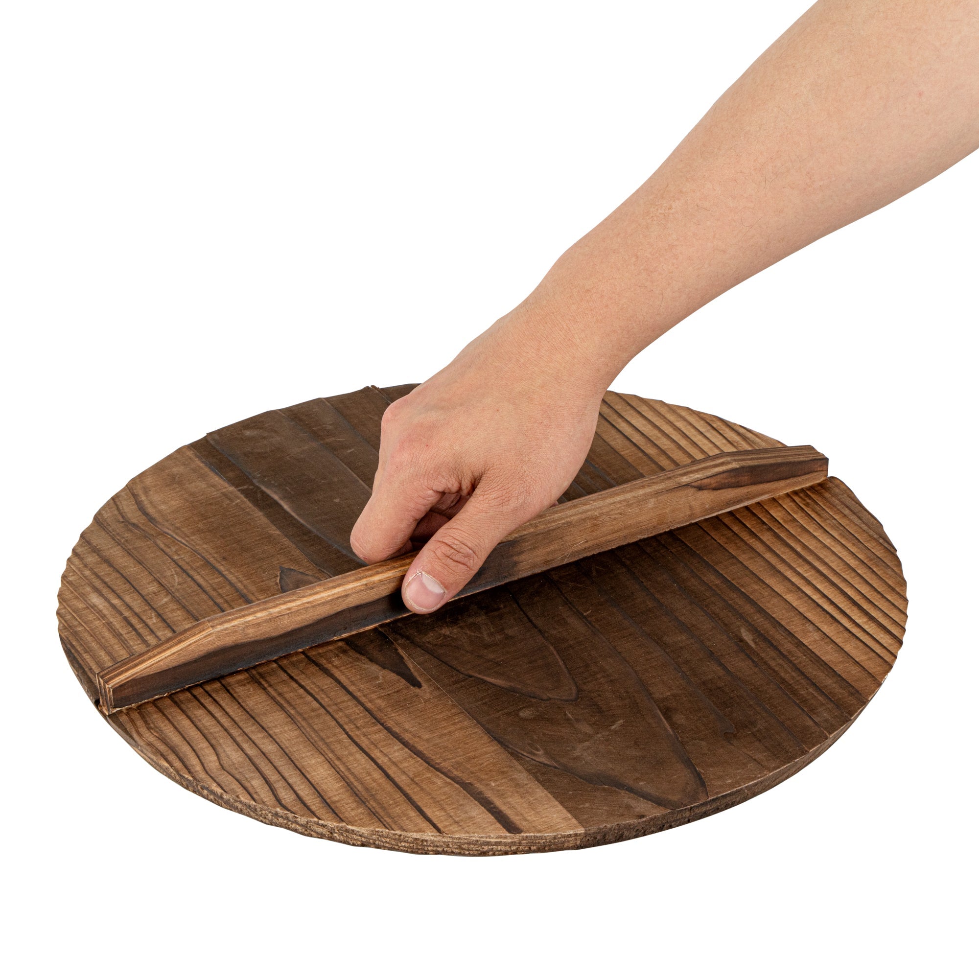 Motomori 14" Handmade Lightweight Wood Wok Lid - 10 count box