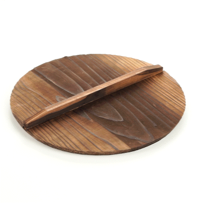 Motomori 14" Handmade Lightweight Wood Wok Lid - 10 count box