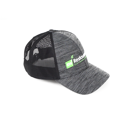 RW Threads Black Trucker Snapback Hat - 1 count box