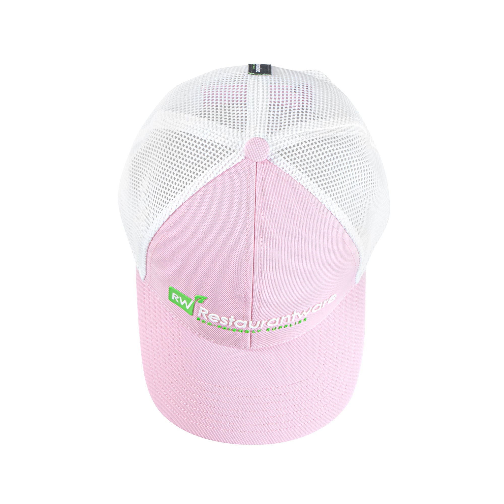 RW Threads Pink and White Trucker Snapback Hat - 1 count box