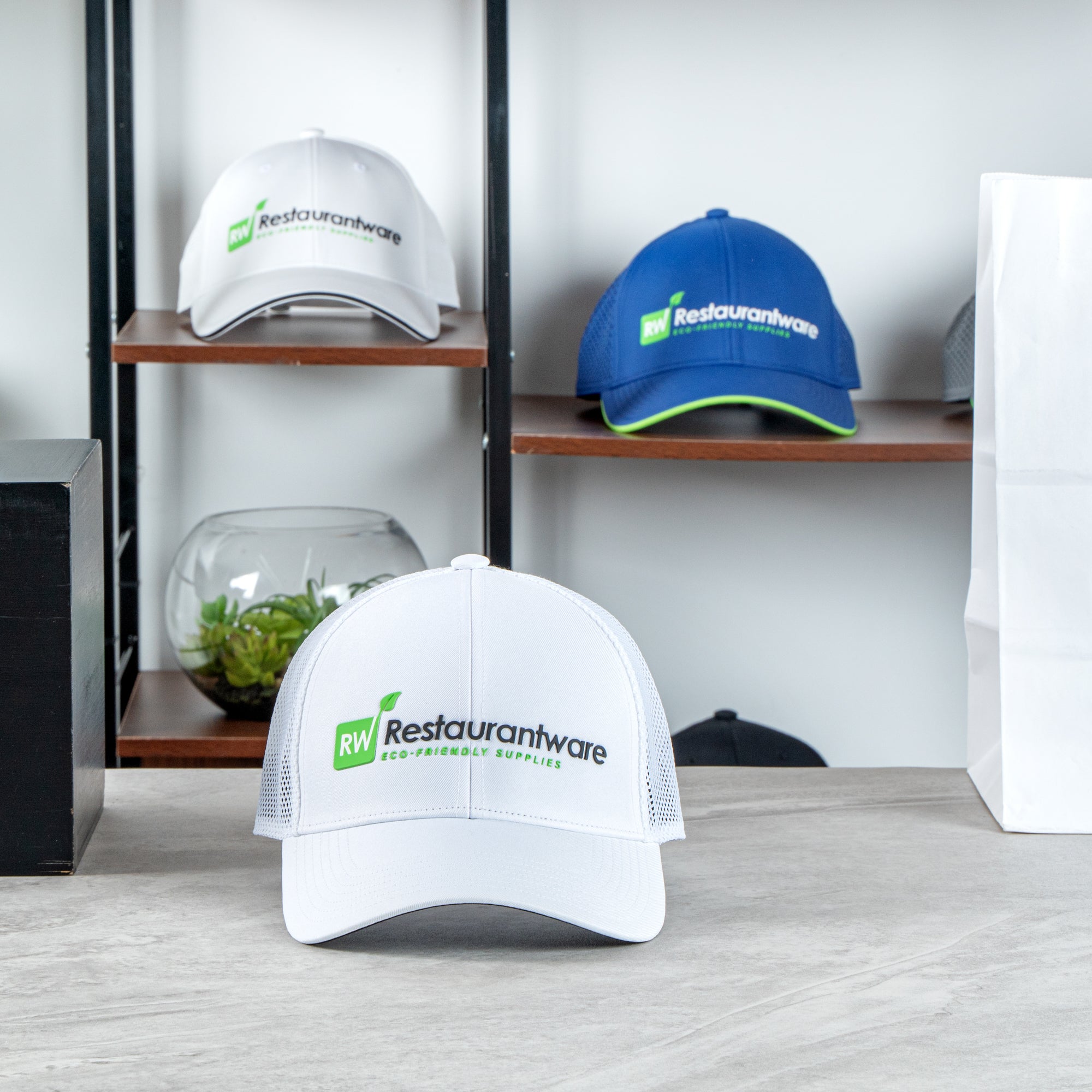 RW Threads White Trucker Snapback Hat - 1 count box