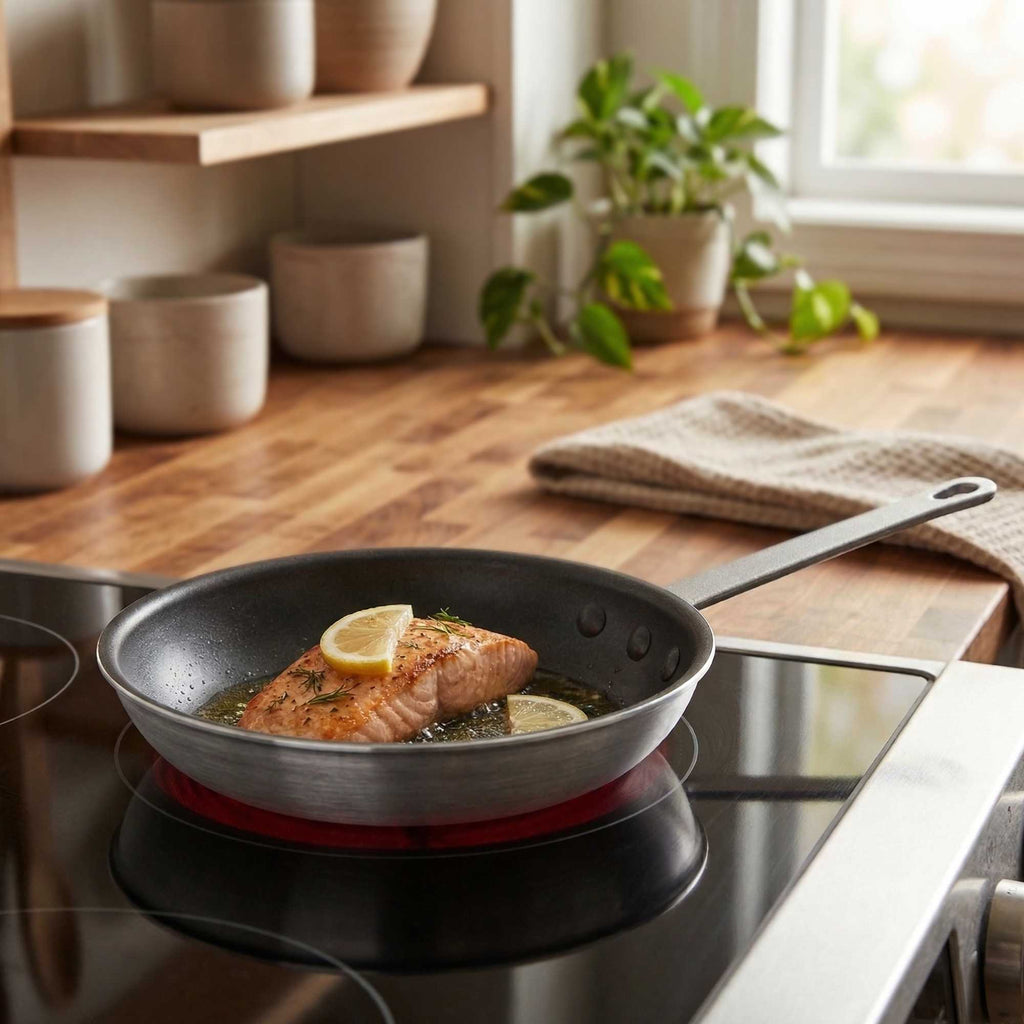 Met Lux Aluminum 8" Fry Pan - Non-Stick - 1 count box