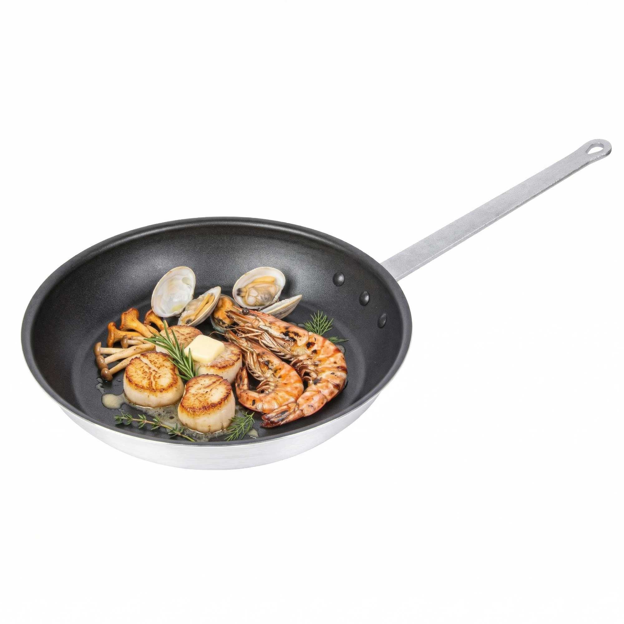 Met Lux Aluminum 14" Fry Pan - Non-Stick - 1 count box