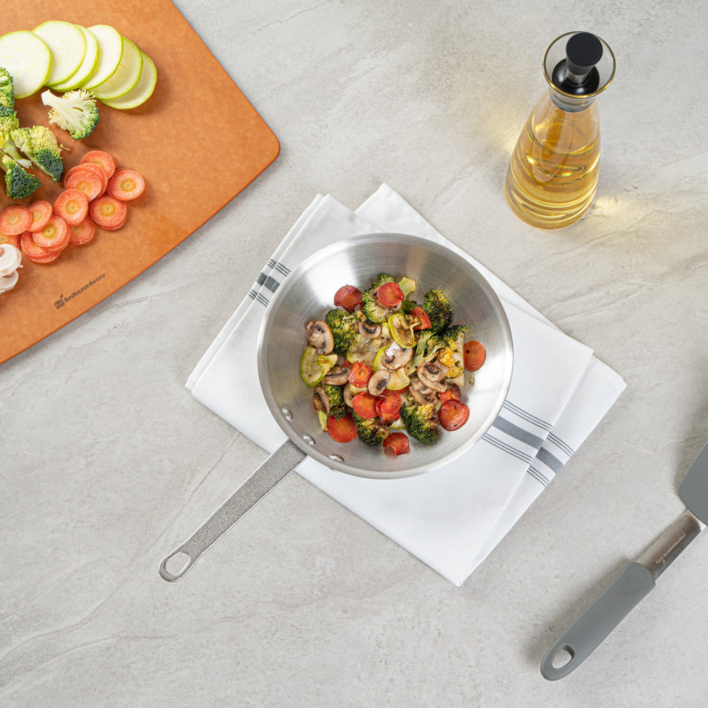 Met Lux Aluminum 8" Fry Pan - 1 count box