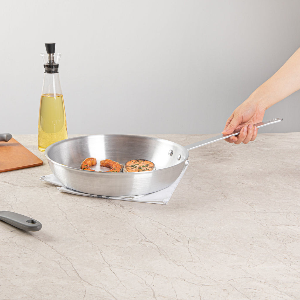 Met Lux Aluminum 12" Fry Pan - 1 count box