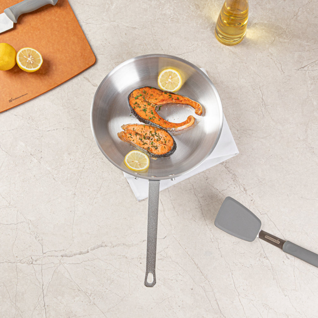 Met Lux Aluminum 12" Fry Pan - 6 count box
