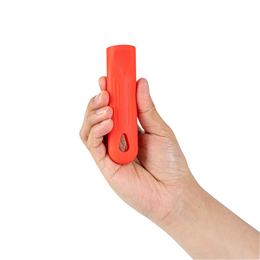 Met Lux Red Silicone Removable Pan Handle Sleeve - For 7" and 8" Aluminum Pans - 4 1/4" - 1 count box