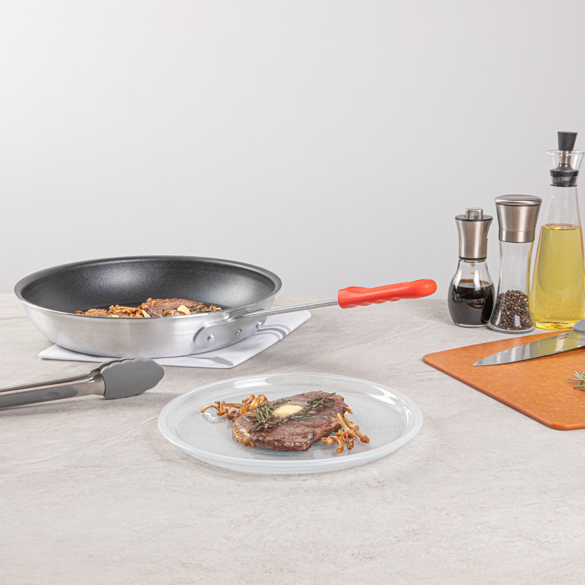 Met Lux Red Silicone Removable Pan Handle Sleeve - For 14" Aluminum Pans - 6 1/4" - 1 count box