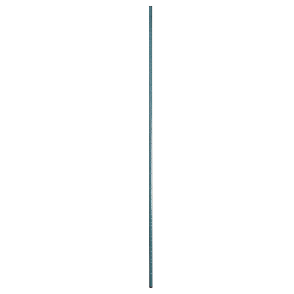 Chef 101 74" NSF Green Epoxy Stationary Shelving Post - with Leveling Foot, Corrosion-Resistant - 4 count box