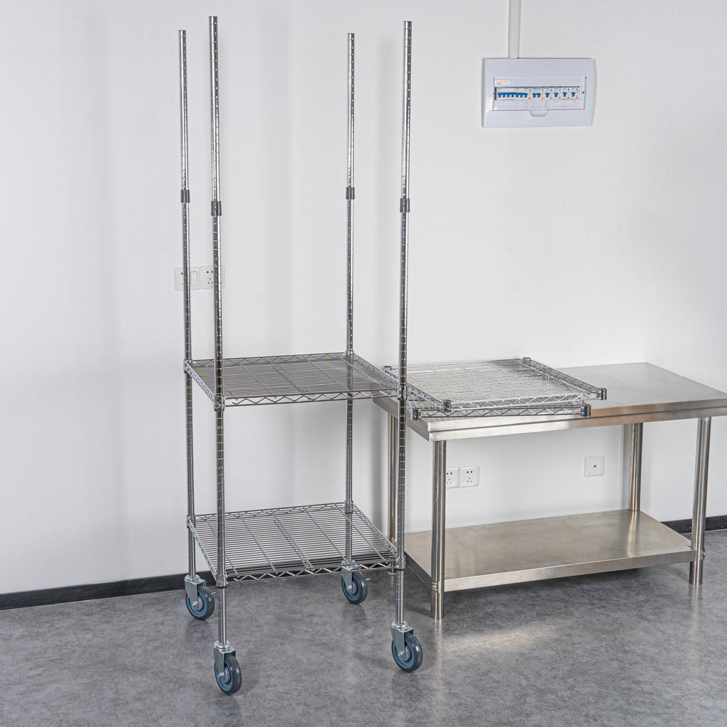 Chef 101 74" NSF Chrome Mobile Shelving Post - 4 count box