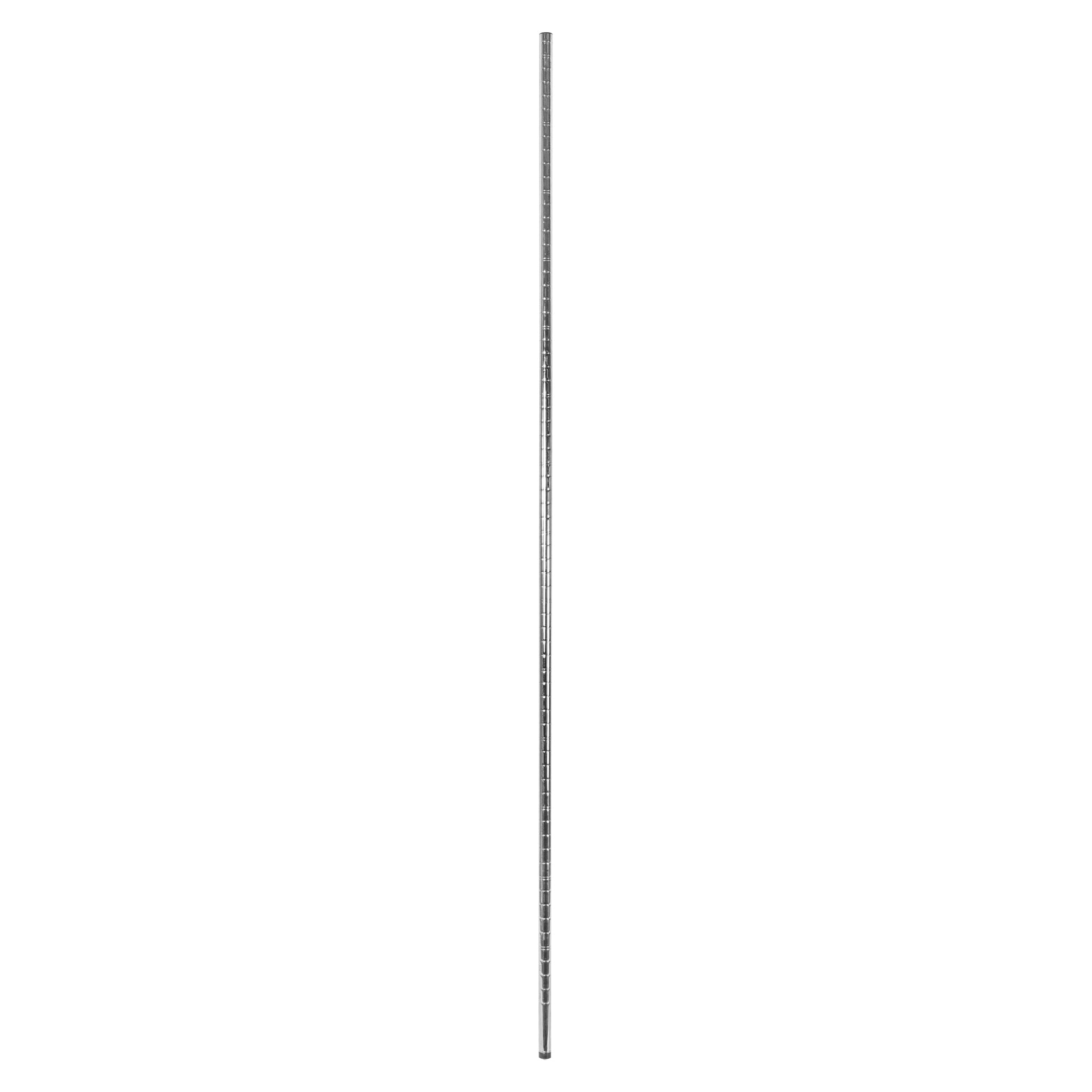 Chef 101 74" NSF Chrome Stationary Shelving Post - with Leveling Foot - 4 count box