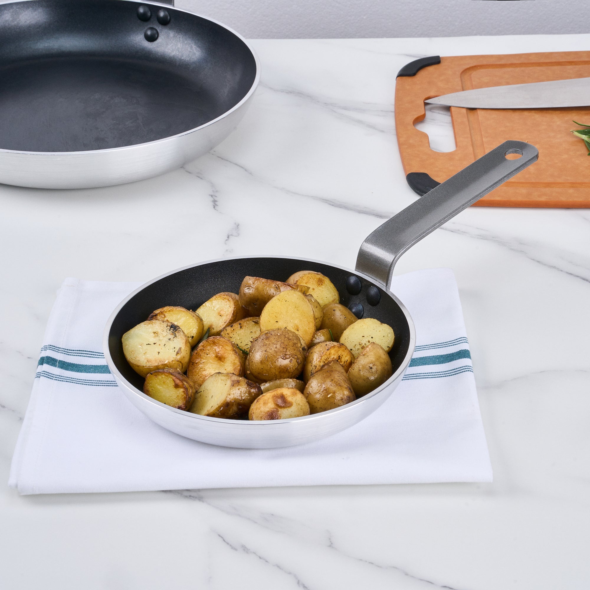 Met Lux Aluminum 8" Fry Pan - Non-Stick, Induction Ready, Heavy Duty - 1 count box