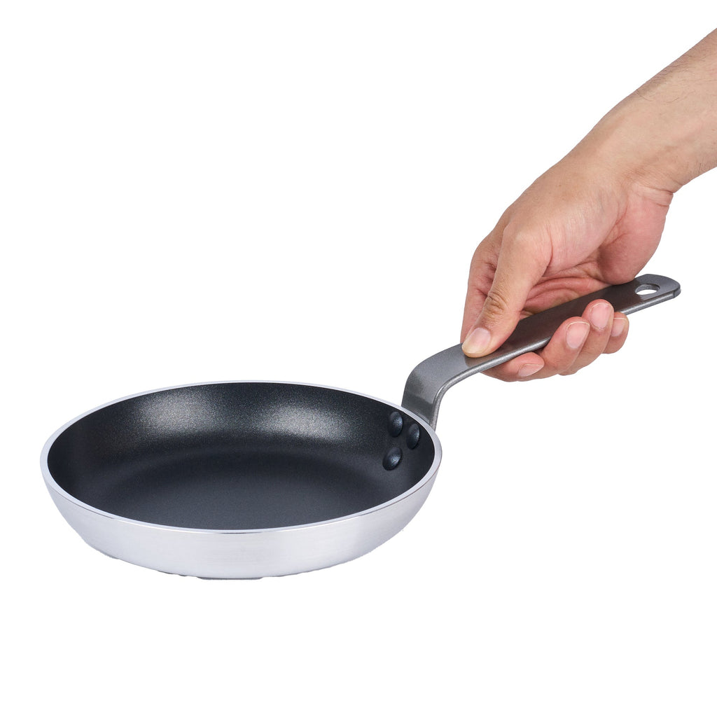 Met Lux Aluminum 8" Fry Pan - Non-Stick, Induction Ready, Heavy Duty - 6 count box
