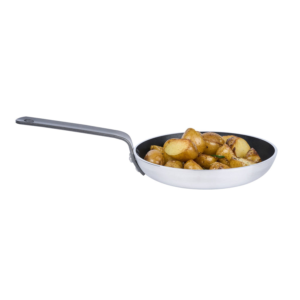 Met Lux Aluminum 8" Fry Pan - Non-Stick, Induction Ready, Heavy Duty - 6 count box