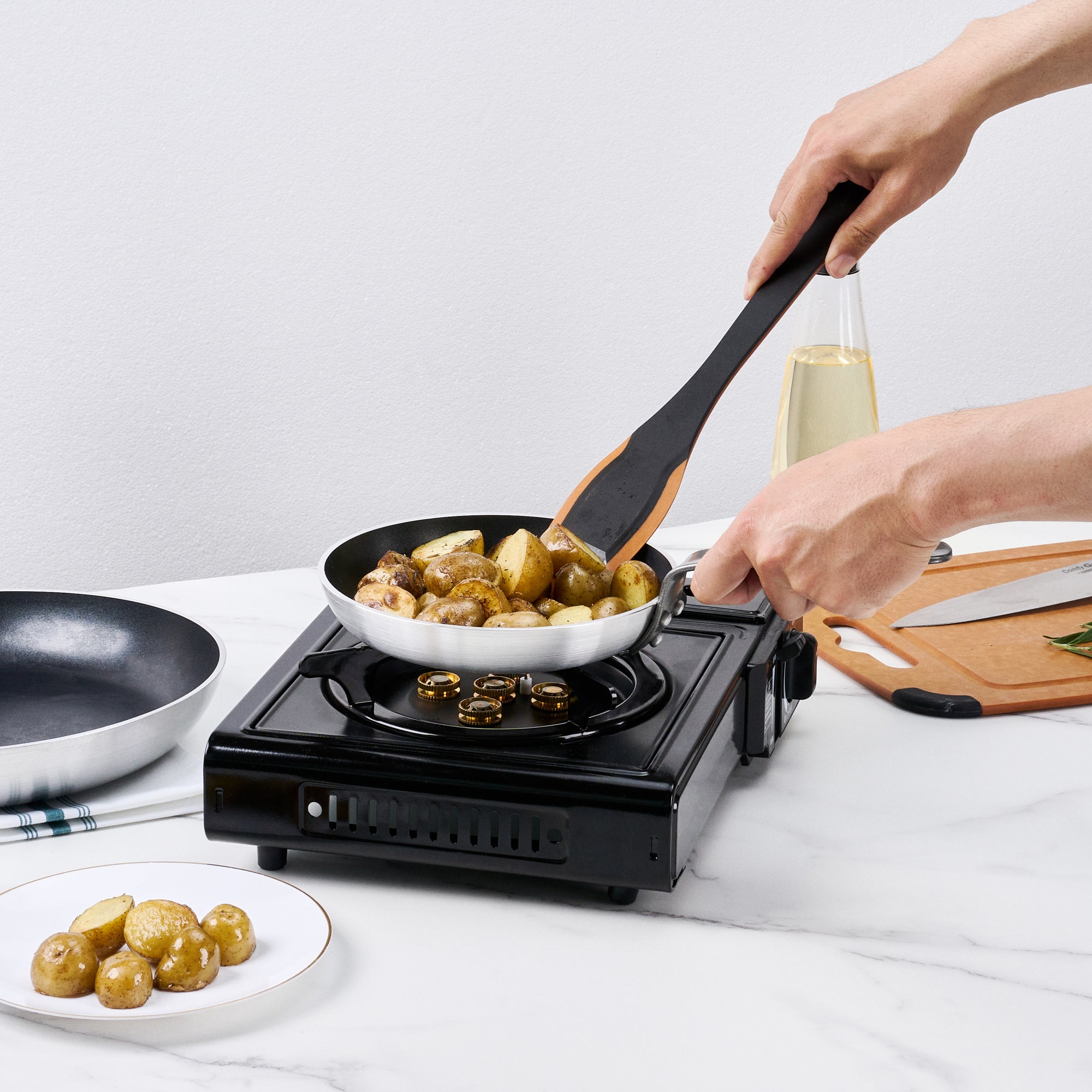 Met Lux Aluminum 8" Fry Pan - Non-Stick, Induction Ready, Heavy Duty - 6 count box