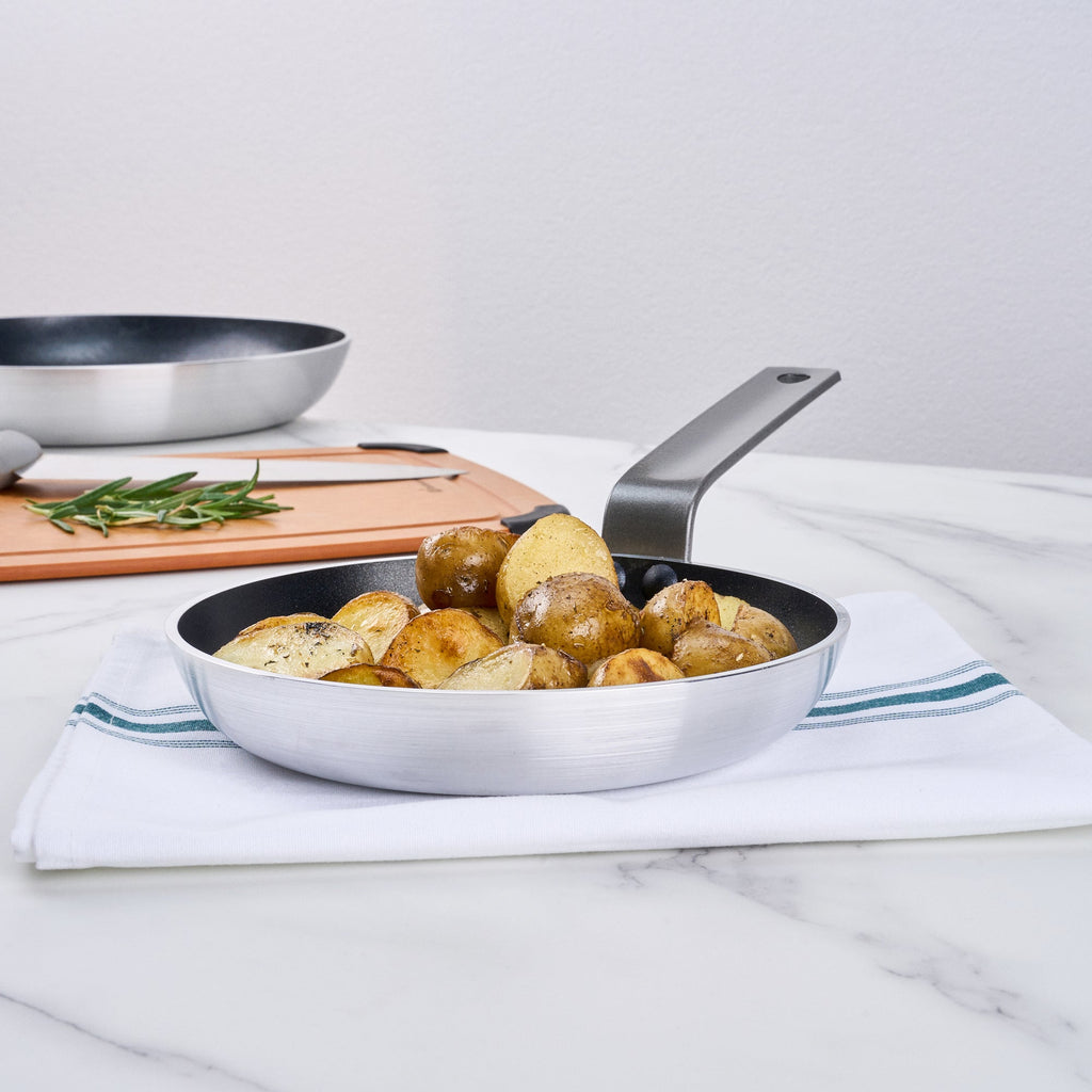 Met Lux Aluminum 8" Fry Pan - Non-Stick, Induction Ready, Heavy Duty - 6 count box
