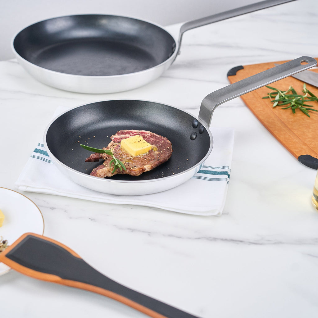 Met Lux Aluminum 9" Fry Pan - Non-Stick, Induction Ready, Heavy Duty - 1 count box