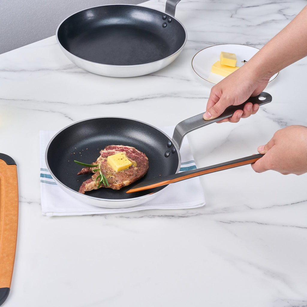 Met Lux Aluminum 9" Fry Pan - Non-Stick, Induction Ready, Heavy Duty - 6 count box