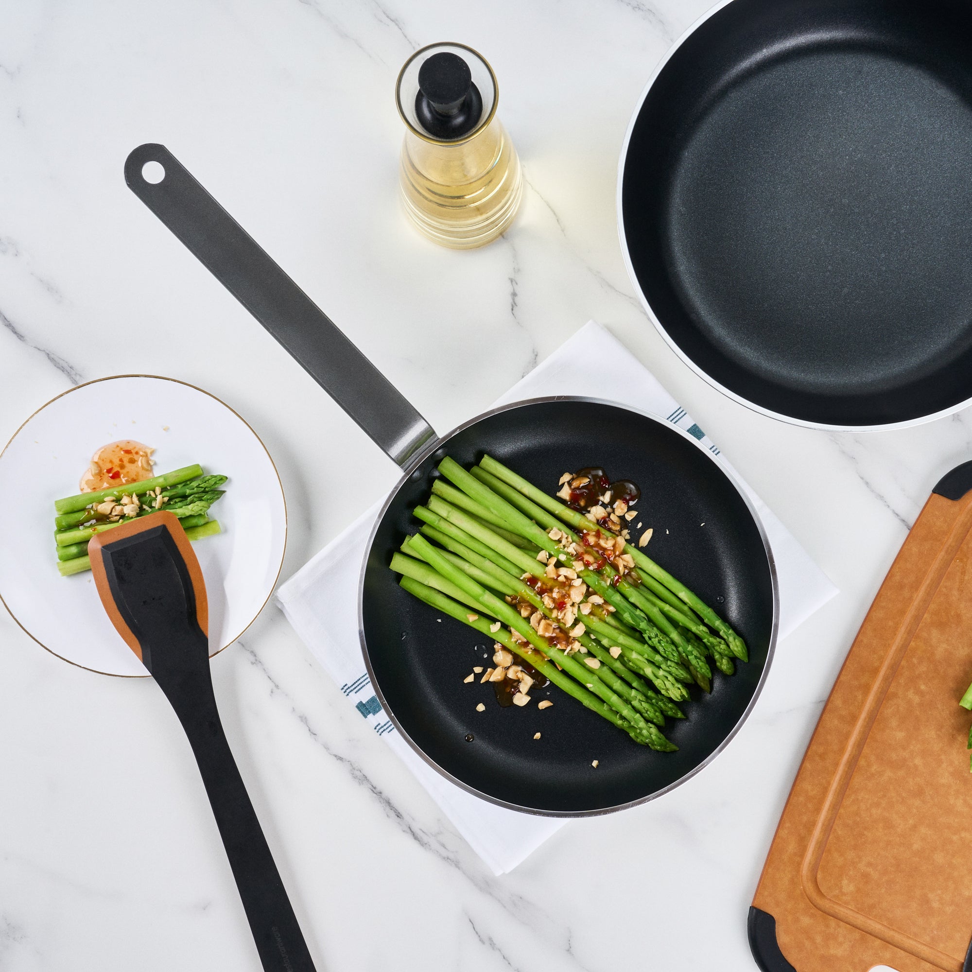 Met Lux Aluminum 10" Fry Pan - Non-Stick, Induction Ready, Heavy Duty - 1 count box