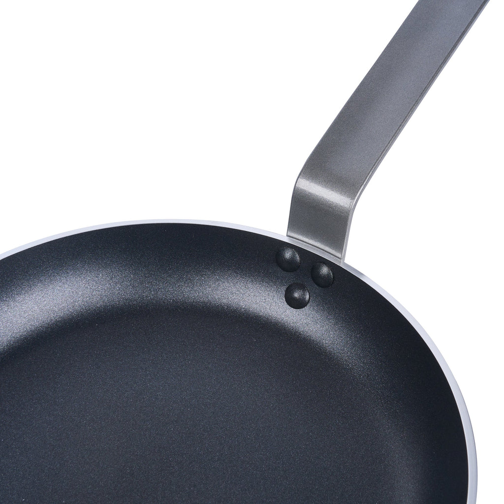Met Lux Aluminum 10" Fry Pan - Non-Stick, Induction Ready, Heavy Duty - 6 count box