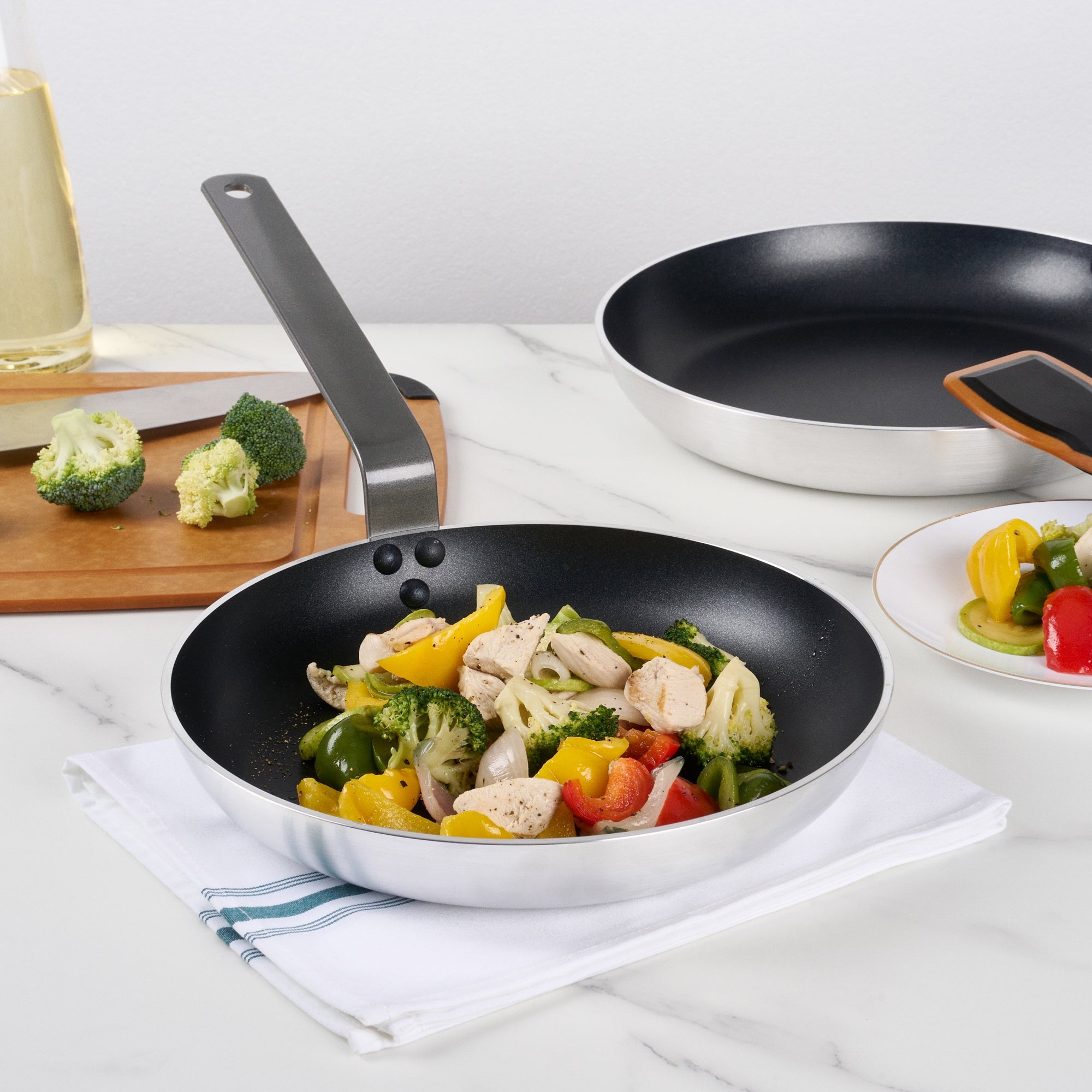 Met Lux Aluminum 11" Fry Pan - Non-Stick, Induction Ready, Heavy Duty - 1 count box