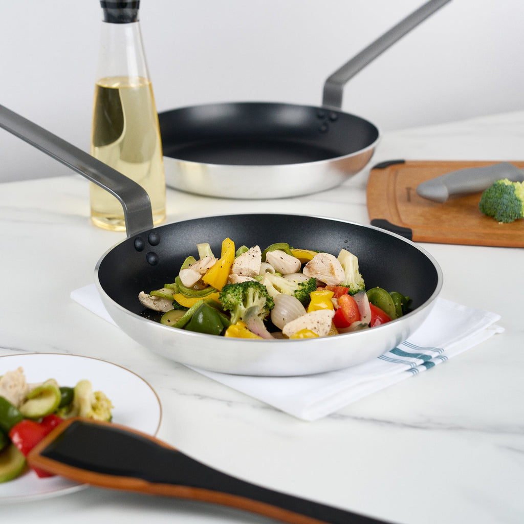 Met Lux Aluminum 11" Fry Pan - Non-Stick, Induction Ready, Heavy Duty - 1 count box