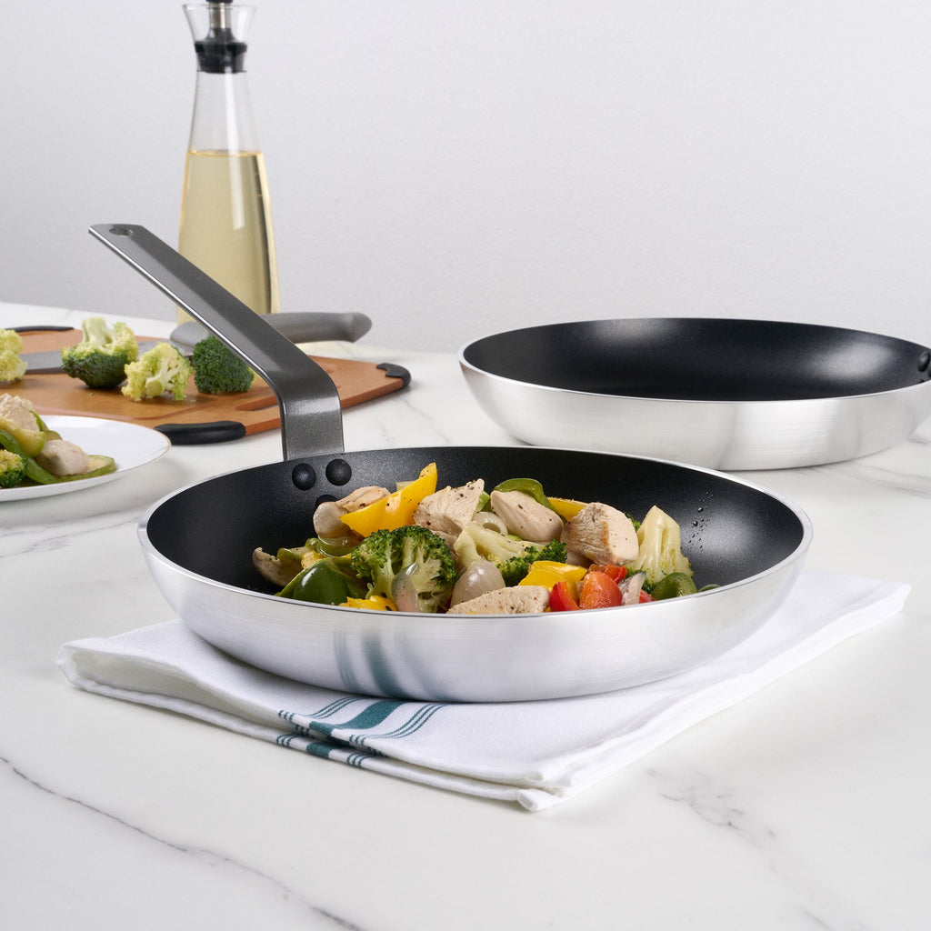 Met Lux Aluminum 11" Fry Pan - Non-Stick, Induction Ready, Heavy Duty - 1 count box