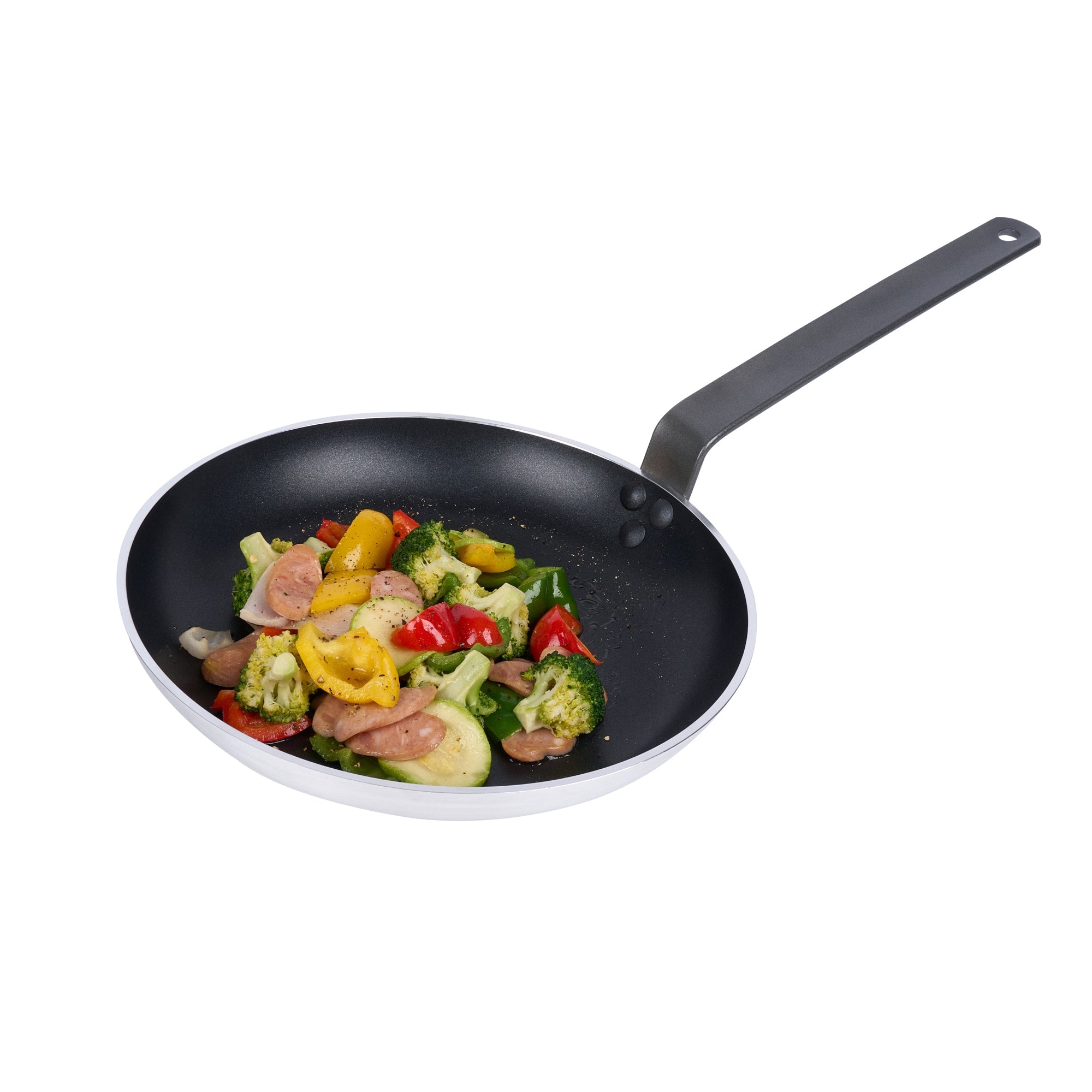 Met Lux Aluminum 13" Fry Pan - Non-Stick, Induction Ready, Heavy Duty - 1 count box