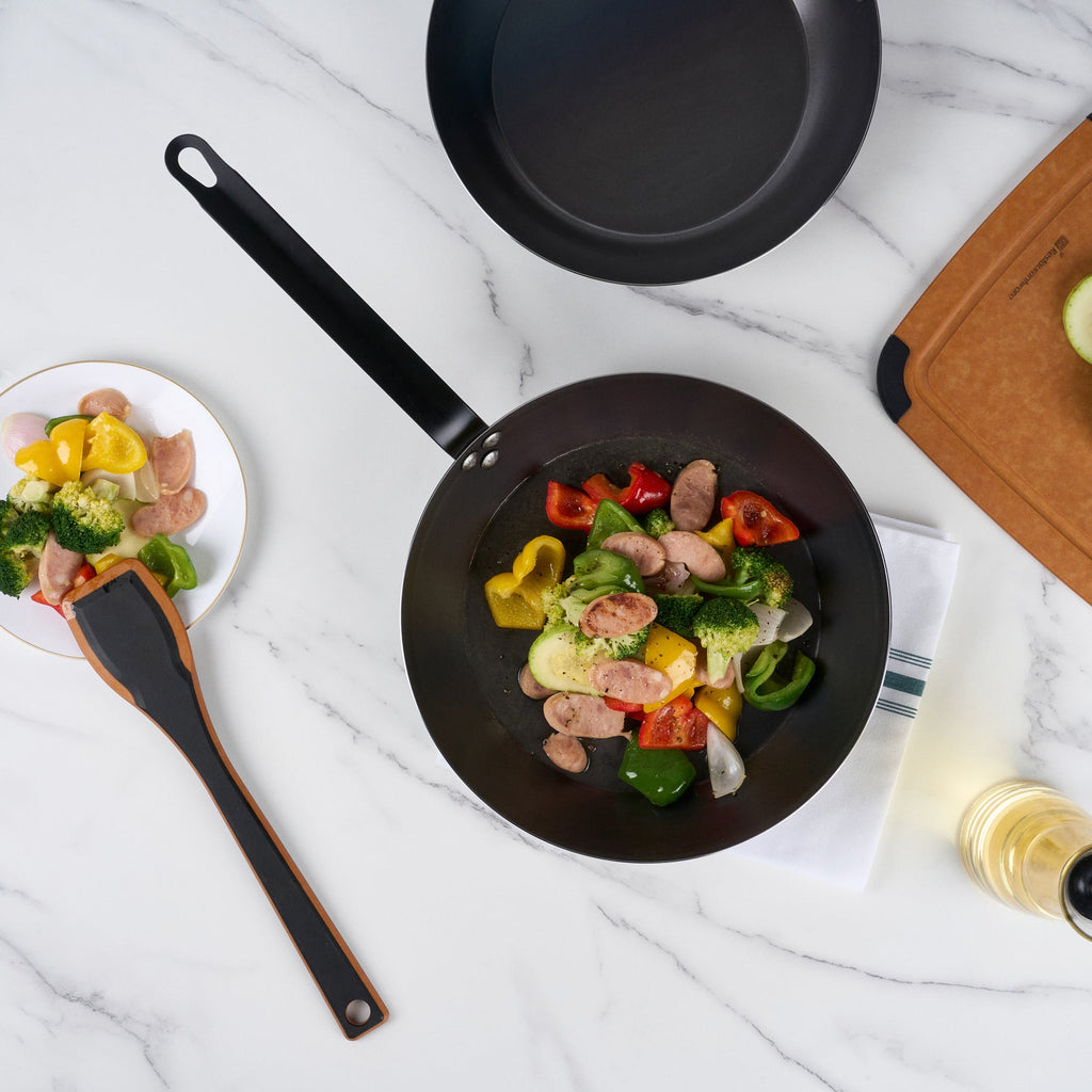 Met Lux Aluminum 13" Fry Pan - Non-Stick, Induction Ready, Heavy Duty - 1 count box