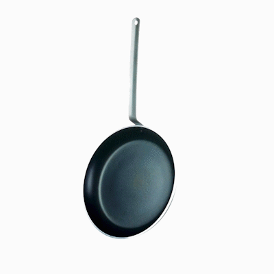 Met Lux Aluminum 14" Fry Pan - Non-Stick, Induction Ready, Heavy Duty - 1 count box