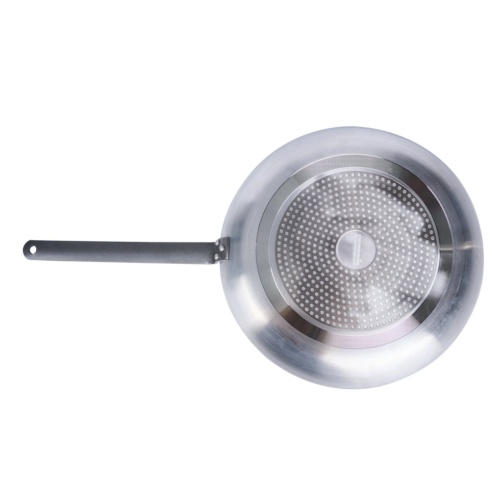Met Lux Aluminum 14" Fry Pan - Non-Stick, Induction Ready, Heavy Duty - 1 count box