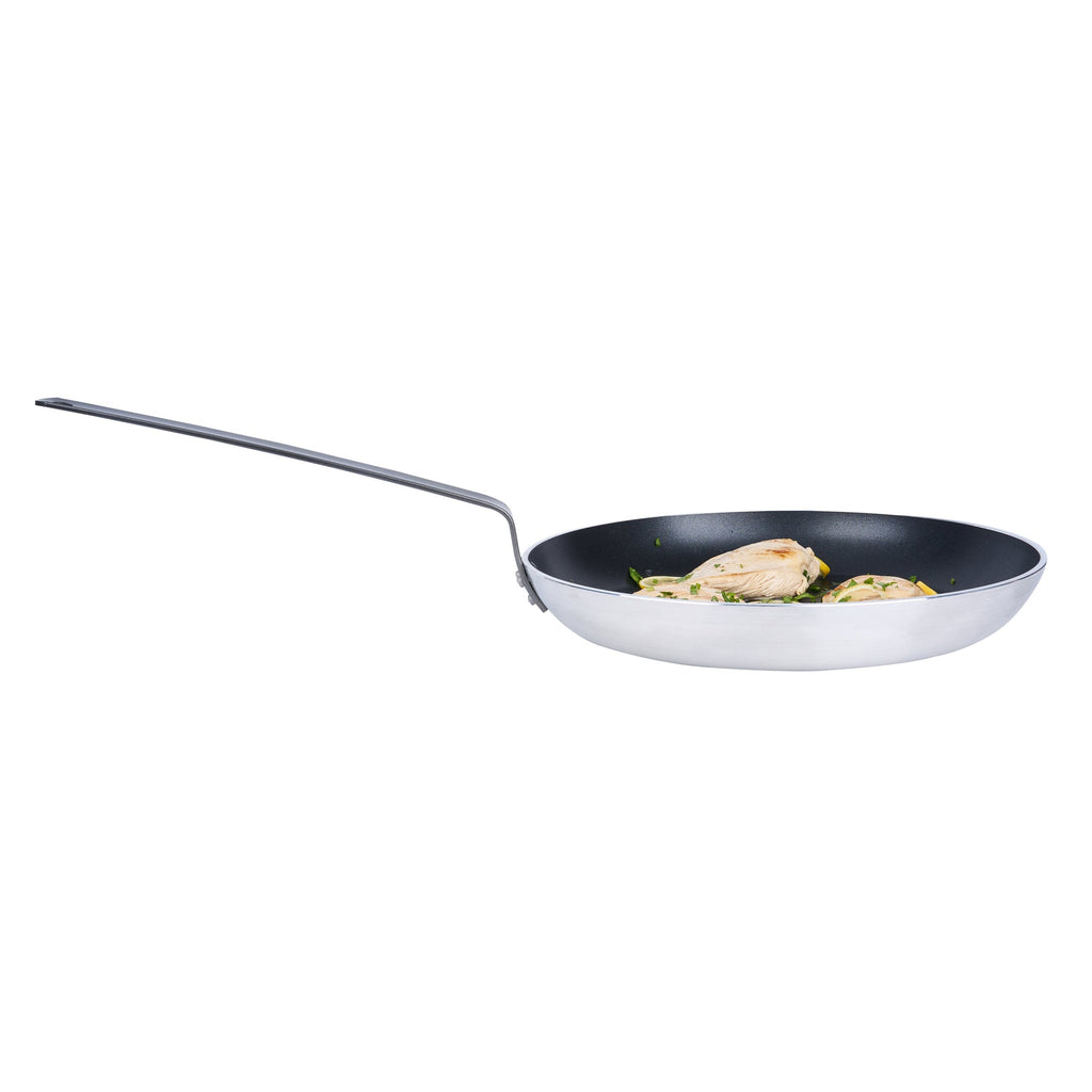 Met Lux Aluminum 14" Fry Pan - Non-Stick, Induction Ready, Heavy Duty - 6 count box