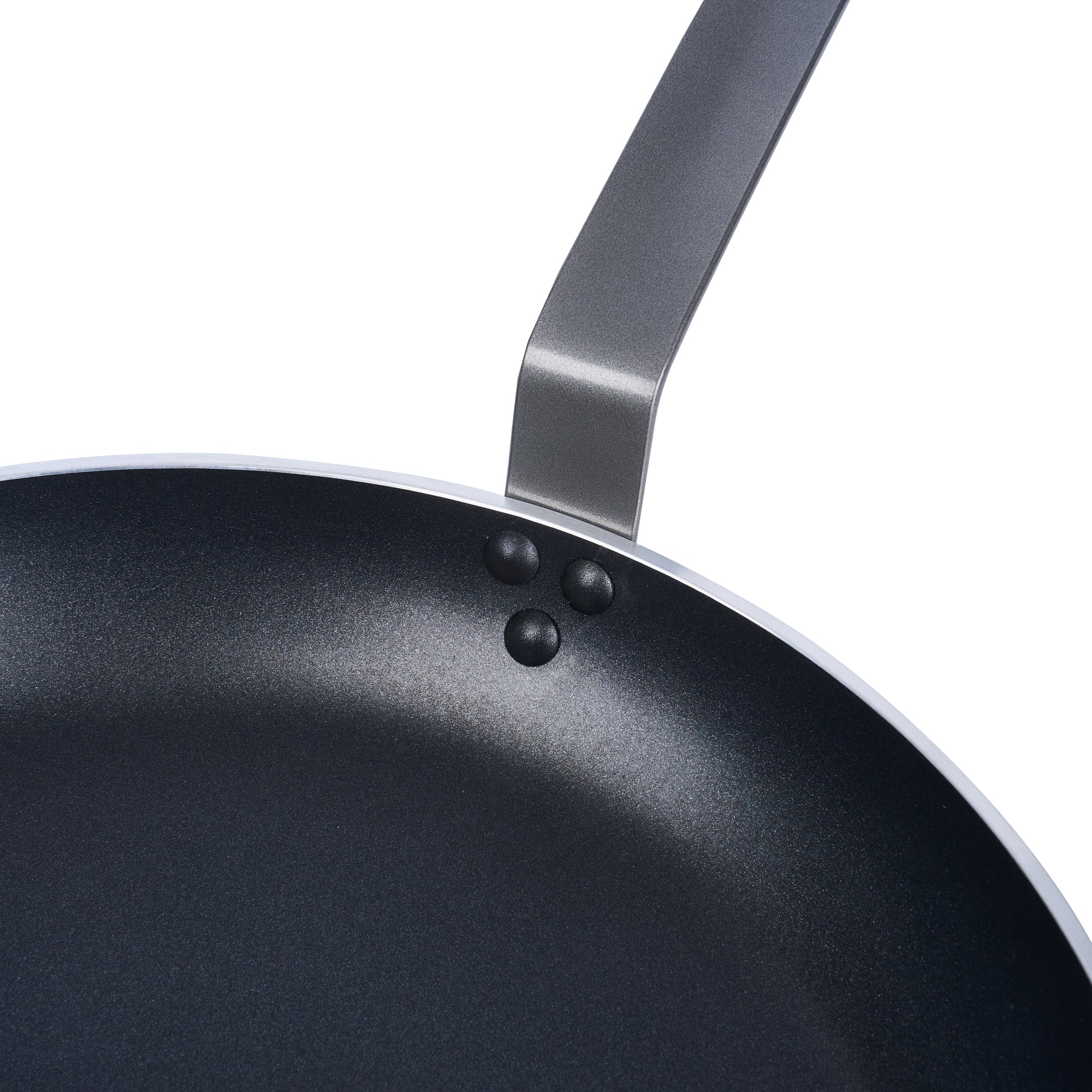 Met Lux Aluminum 14" Fry Pan - Non-Stick, Induction Ready, Heavy Duty - 6 count box
