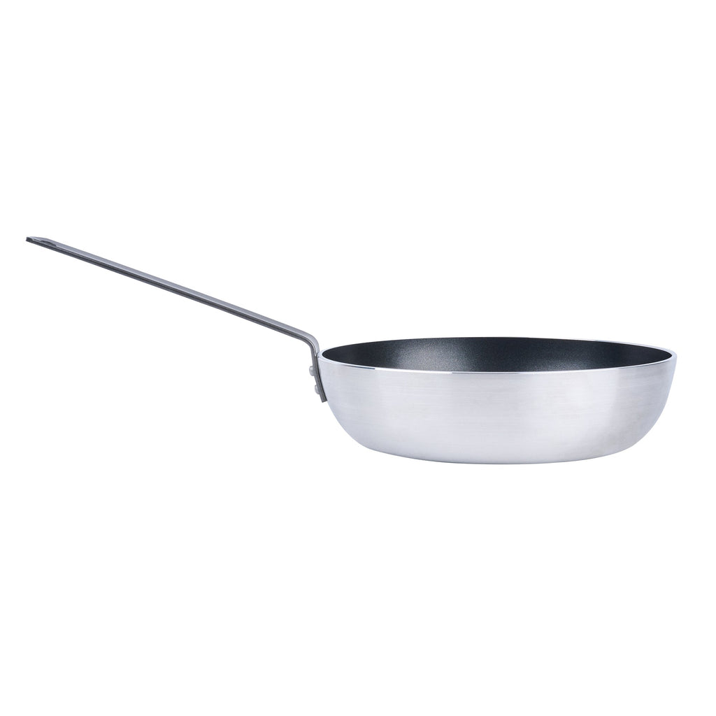 Met Lux Aluminum 11" Deep Fry Pan - Non-Stick, Induction Ready, Heavy Duty - 6 count box