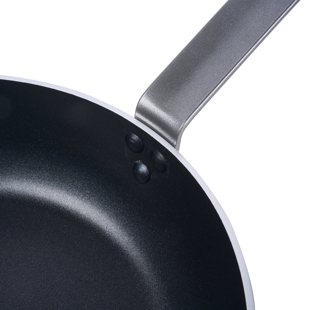 Met Lux Aluminum 11" Deep Fry Pan - Non-Stick, Induction Ready, Heavy Duty - 6 count box