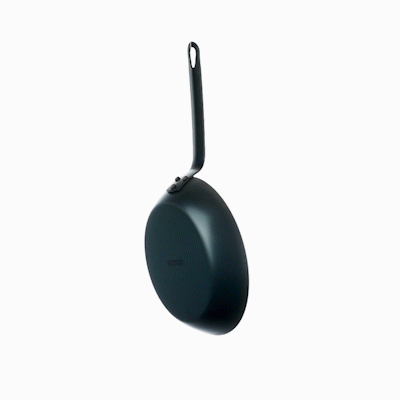 Met Lux Black Carbon Steel 9" Fry Pan - 1 count box