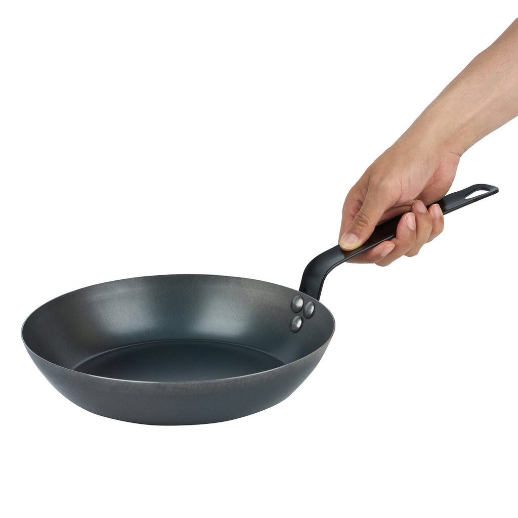 Met Lux Black Carbon Steel 10" Fry Pan - 1 count box