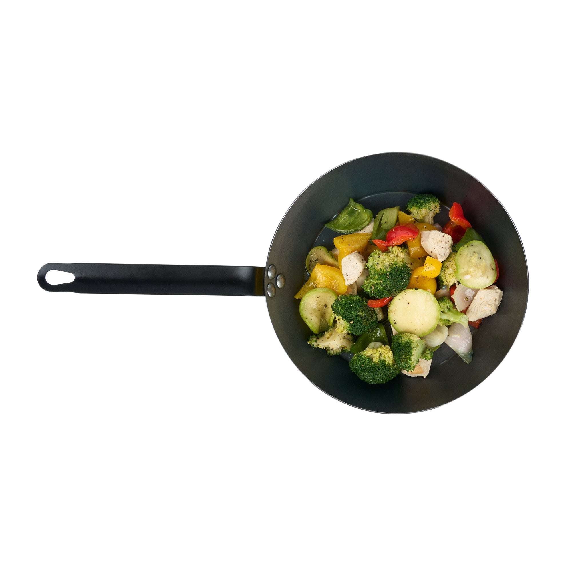 Met Lux Black Carbon Steel 10" Fry Pan - 1 count box